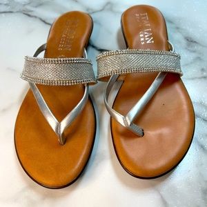Women’s silver sparkle sandals